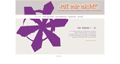 Desktop Screenshot of mit-mir-nicht.de